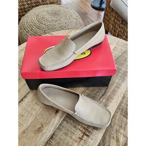 Talbots Leather Loafers Women's Size 7.5 Driving Shoes Preppy Career Flats EUC